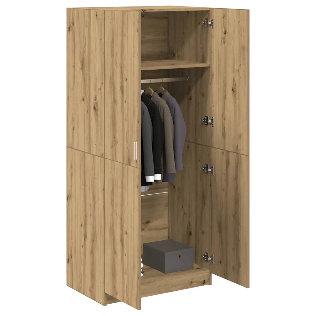 Armadio Rovere Artigianale 80x52x180 cm in Legno Multistrato