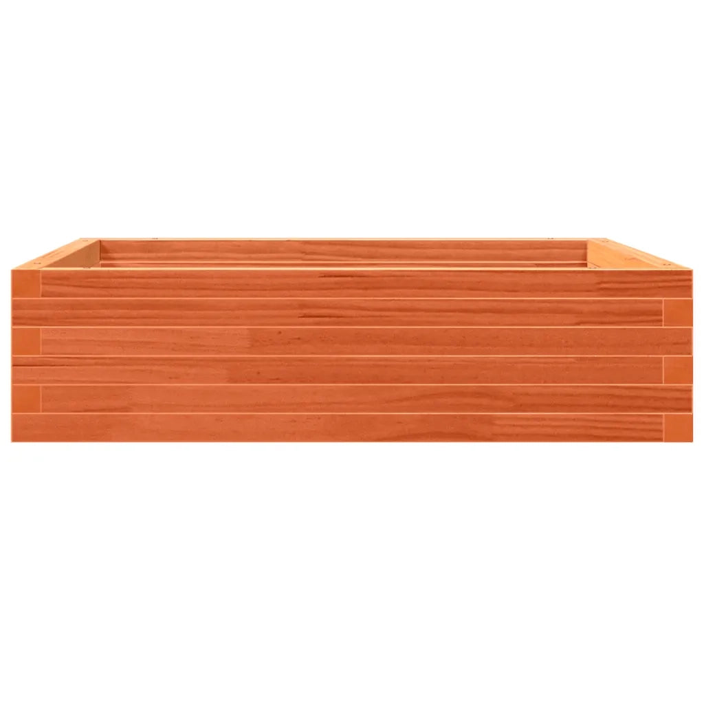Fioriera Giardino Marrone Cera 90x90x23 cm Legno Massello Pino 847205