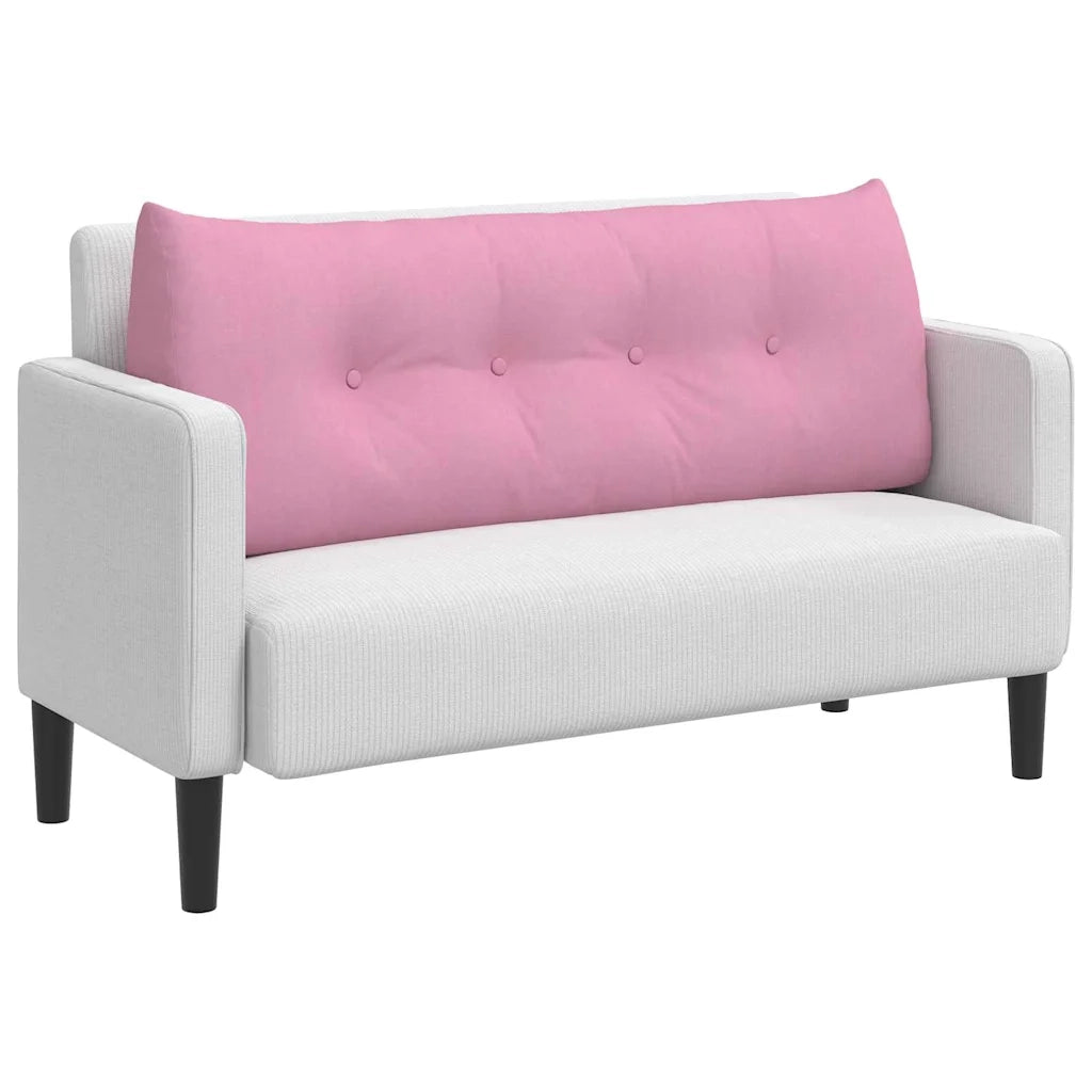 Cuscino per Schiena Rosa 120 x 24 x 50 cm Tessuto 42014485