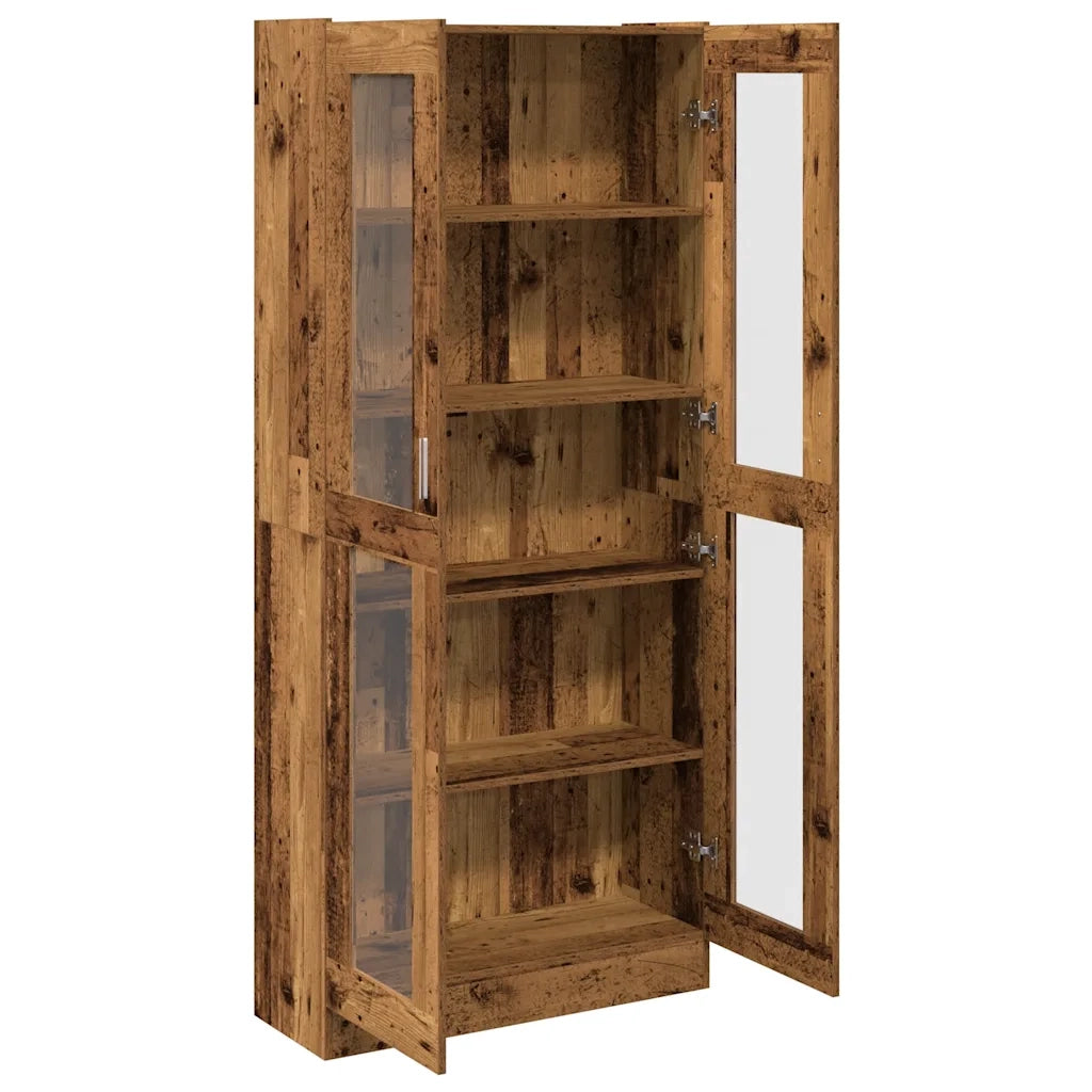 Credenza | Madia | Buffet da pranzo | Armadio da pranzo Legno Antico 82,5x30,5x185 cm in Truciolato