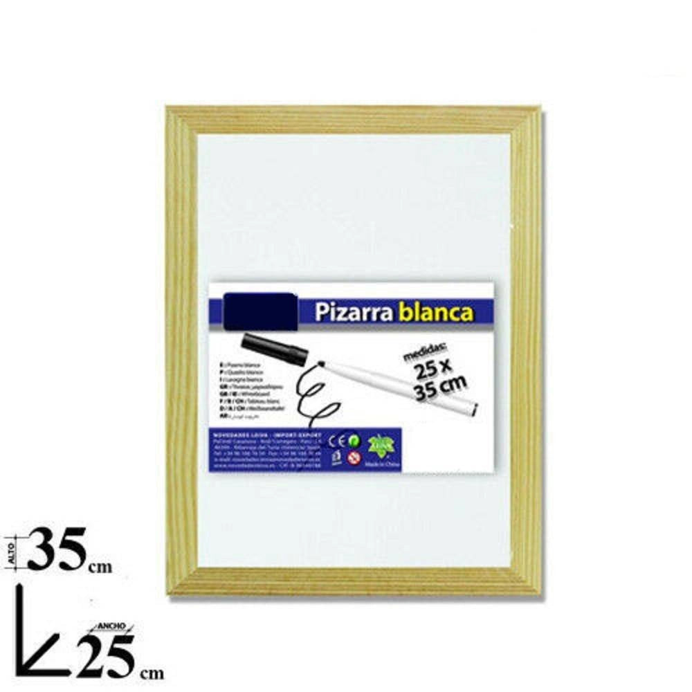 Trade Shop - Lavagna Bianca Dimensioni 25 X 35 Cm Lavagnetta Ideale Per Casa Ufficio Scuola -