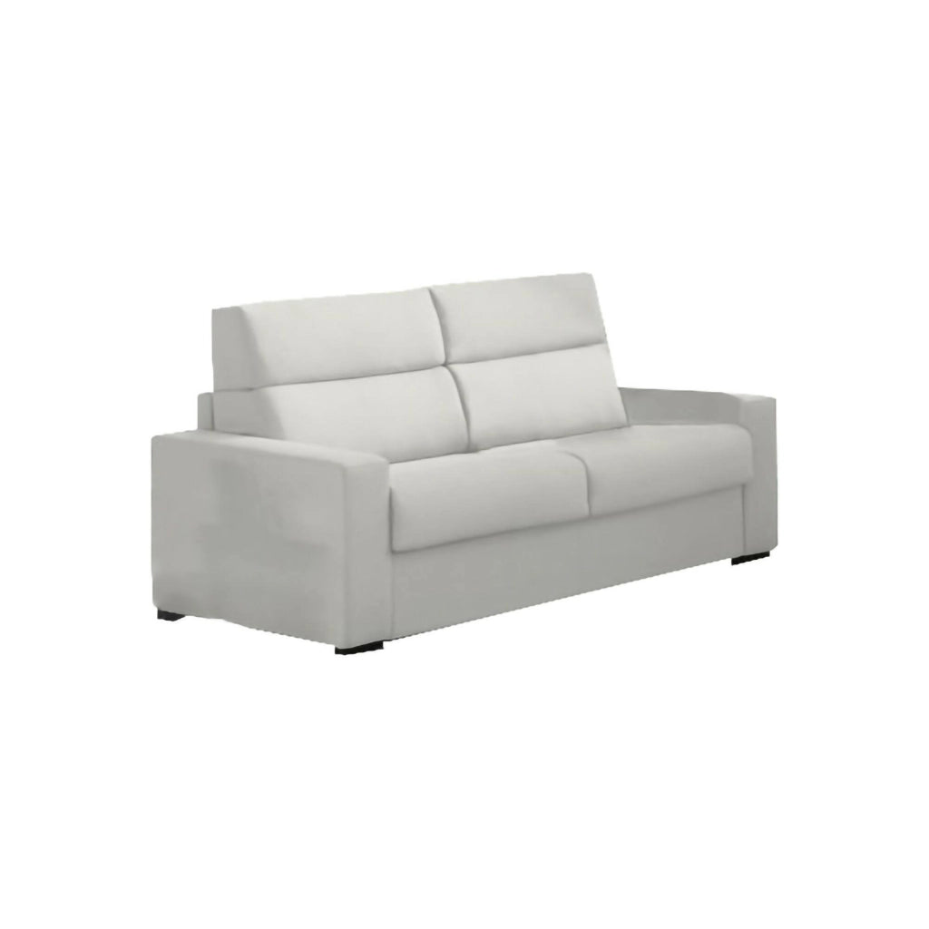 Marcon, Divano Letto 3 Posti Sfoderabile Made in Italy, 220x95 cm Grigio Chiaro