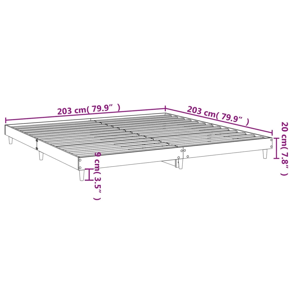 Giroletto Grigio Sonoma 200x200 cm in Legno Multistrato