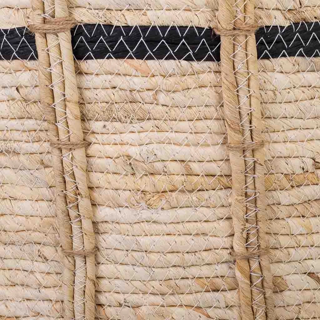 Navicella in fibra naturale marrone 36x36x30h