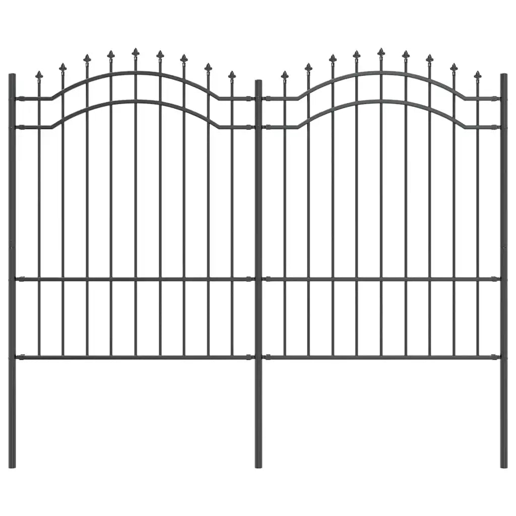 vidaXL Recinzione per Giardino Grigio 190 cm
