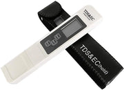 Misuratore di Qualità dell'Acqua con Alta Precisione - 3-in-1 Contatore d'Acqua - Misuratore di TDS - Termometro - Misuratore di EC - Ideale per Piscine/Aquari