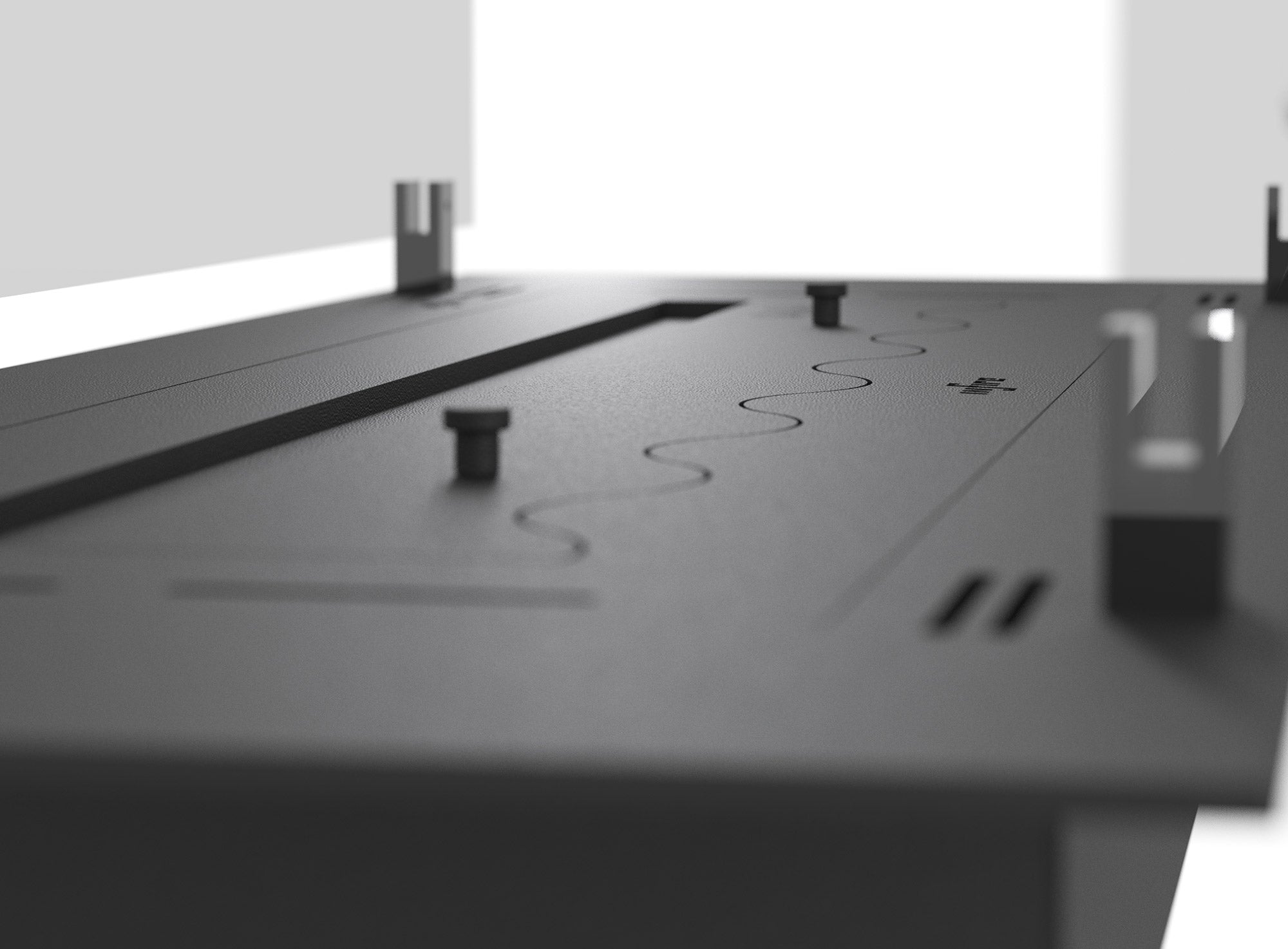 Bruciatore a Bioetanolo da Incasso 120x32x15 cm Insert Slim 1200 Nero con Vetro