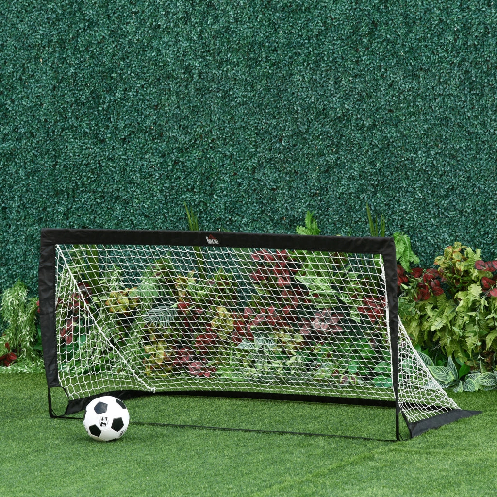 Set 2 Porte da Calcio Esterno Portatile ¨C zephmum ¨C 183x90x90 cm Nero Bianco
