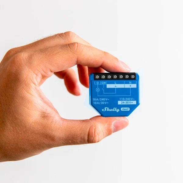 Shelly 1 Gen3, Interruttore relè WiFi intelligente, confezione da 2