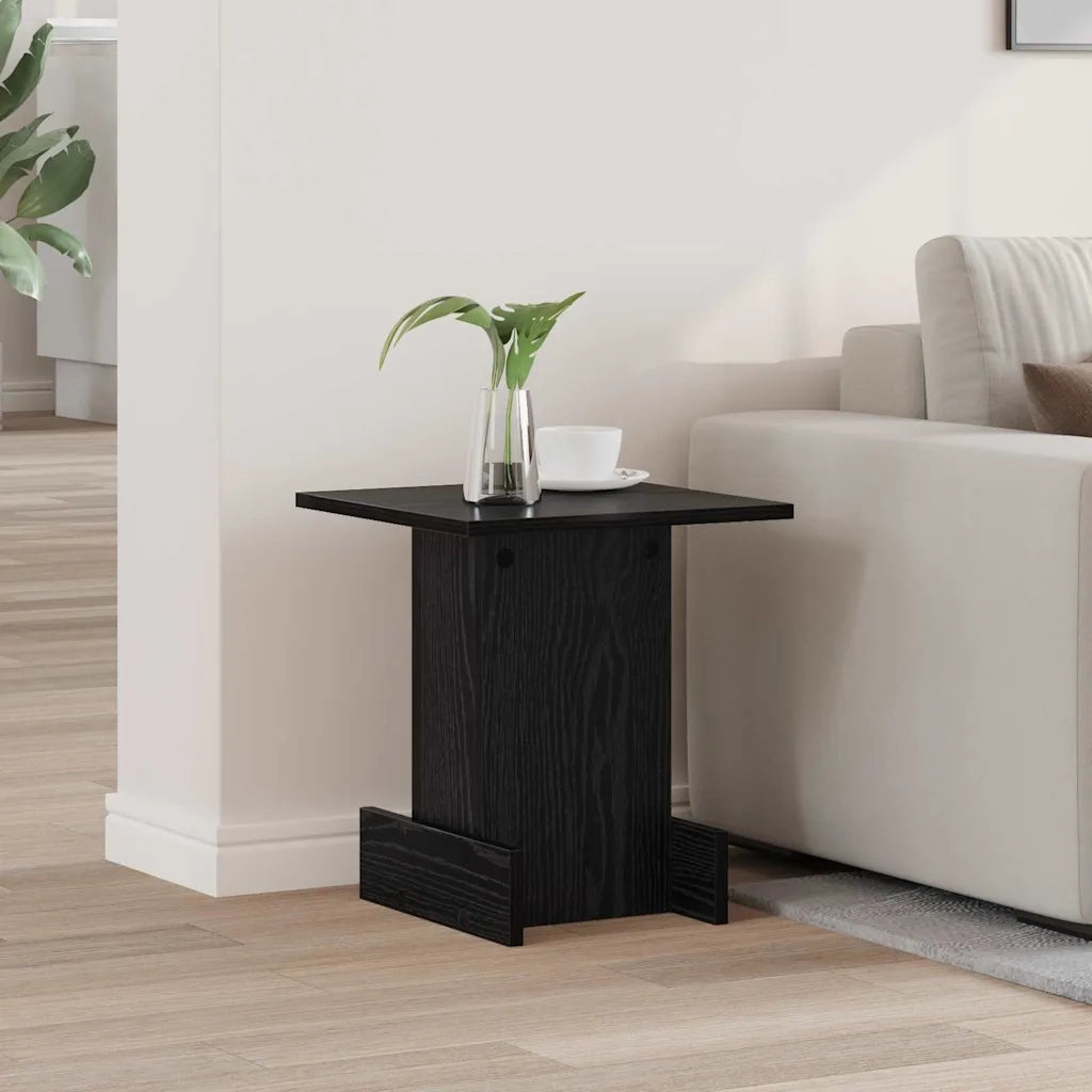 Tavolino Rovere Nero 35,5 x 35 x 40 cm Legno ingegnerizzato 891209