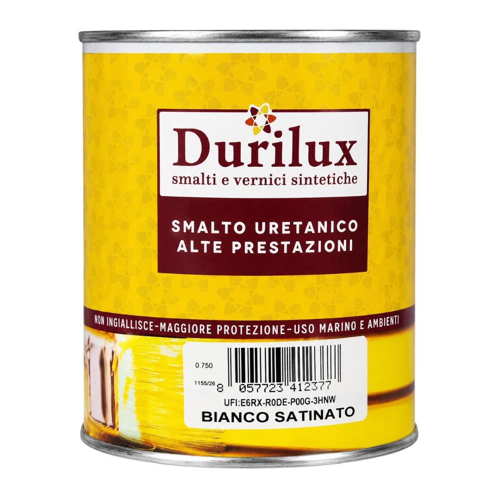 Smalto uretanico bianco satinato alta prestazione 750 ml