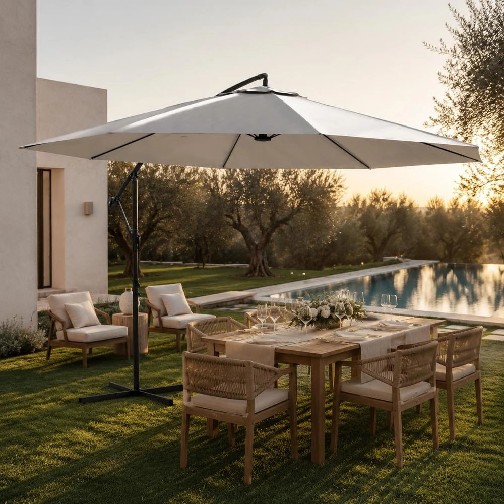 Parasol 3.5 M Sand White