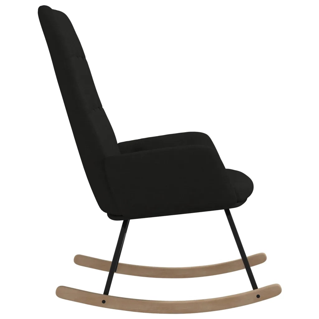 Sedia a Dondolo Nera in Tessuto cod mxl 51095