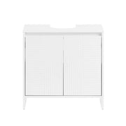 Mobile sottolavabo Mobile bagno con 2 ante e 2 ripiani Armadietto bagno L60 x P30 x A61 cm Bianco BZR157-W