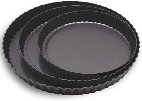 Set di sfornatura a forma di torta rotonda a 3 pezzi con maniglia e rivestimento antiaderente