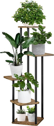 Stand per piante a 5 livelli - Pannello metallico per fiori - 106 cm - Adatto per interni