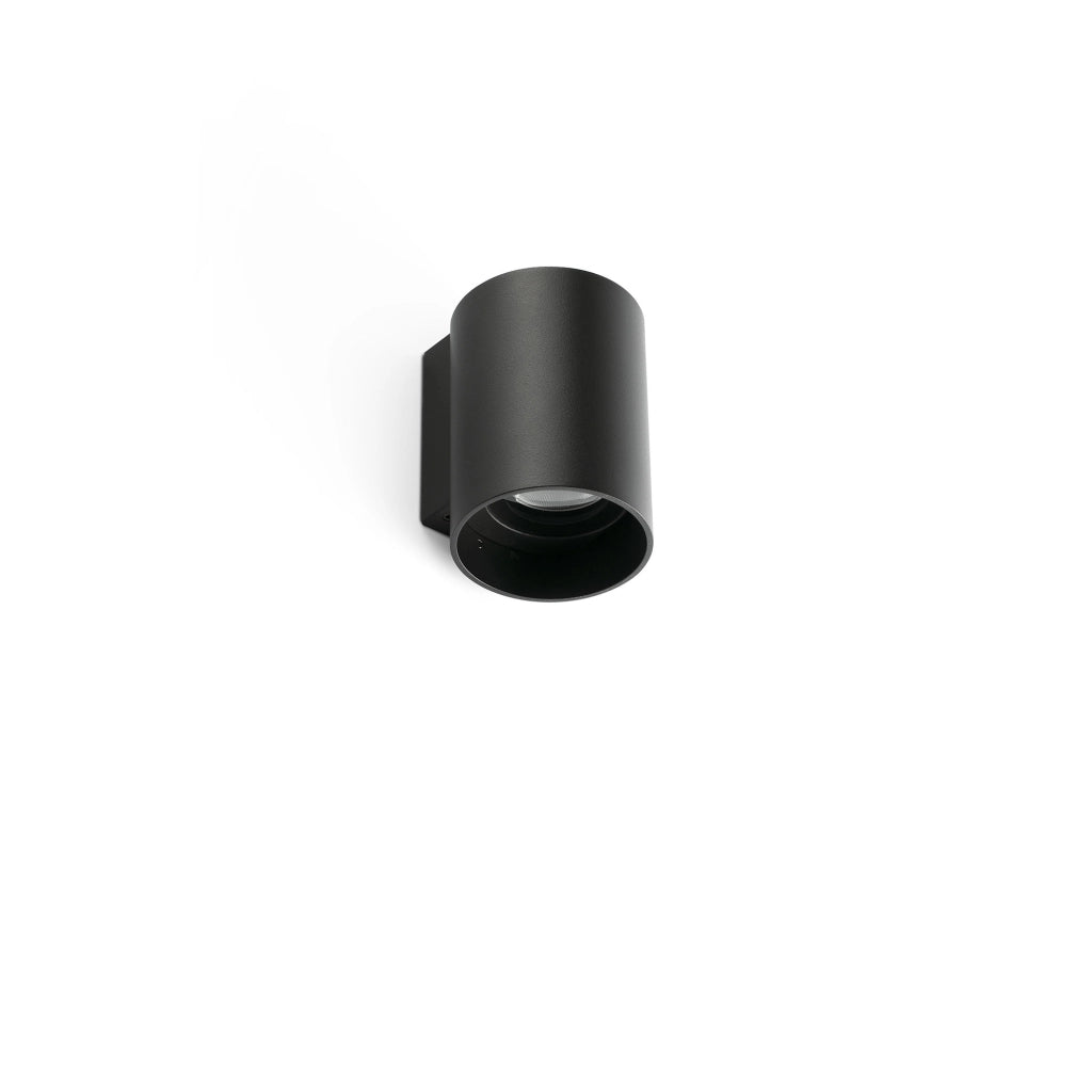 KOV 1L Lampada da parete rotondo nero 3000K 14ø