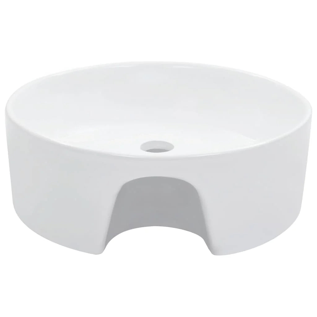 Lavabo da bagno diametro 36 cm con troppopieno ceramica bianca 02_0002620