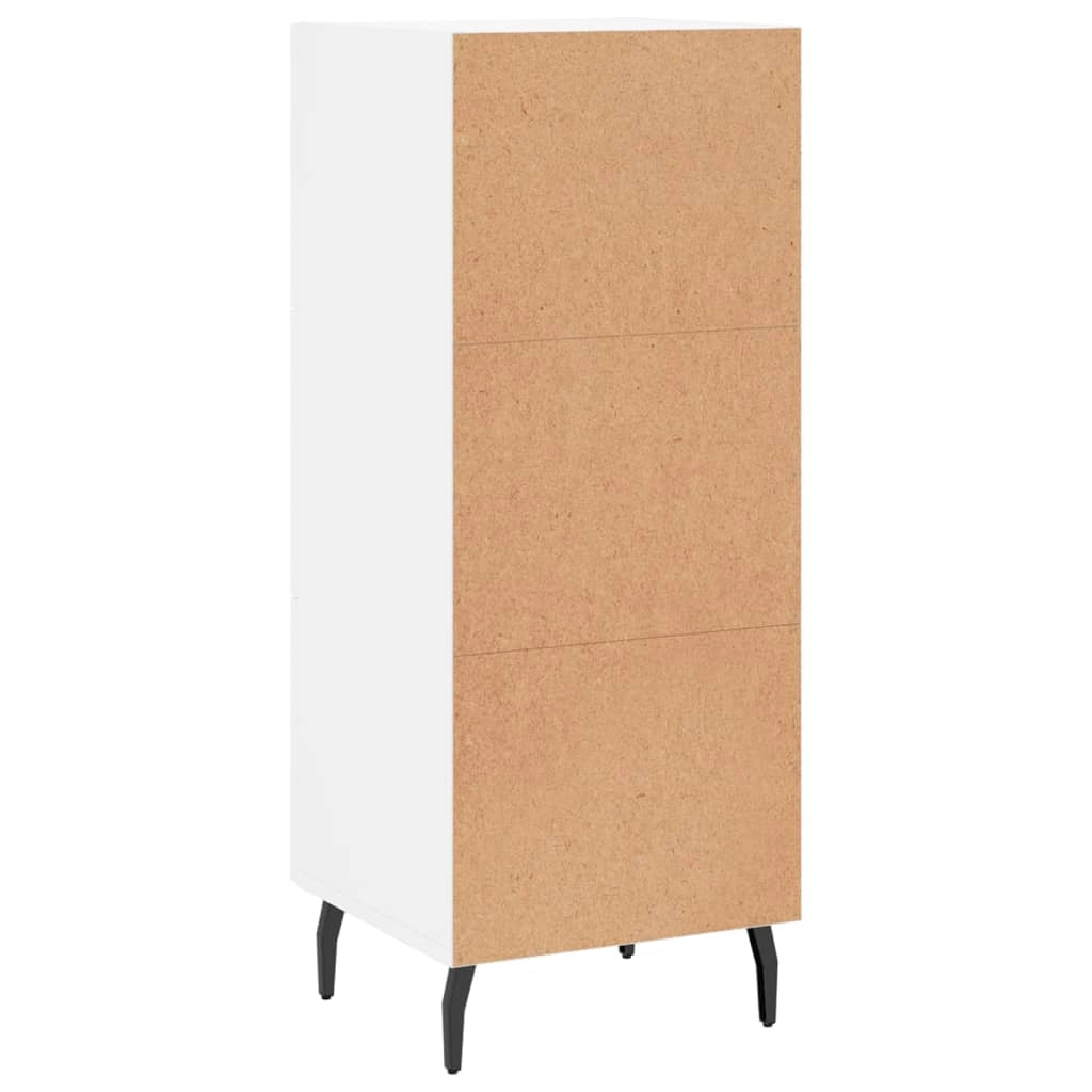 Buffet credenza cassettiera armadio mobile contenitore organizer per cucina soggiorno salotto 34,5 x 34 x 90 cm legno ingegnerizzato bianco 02_0030268