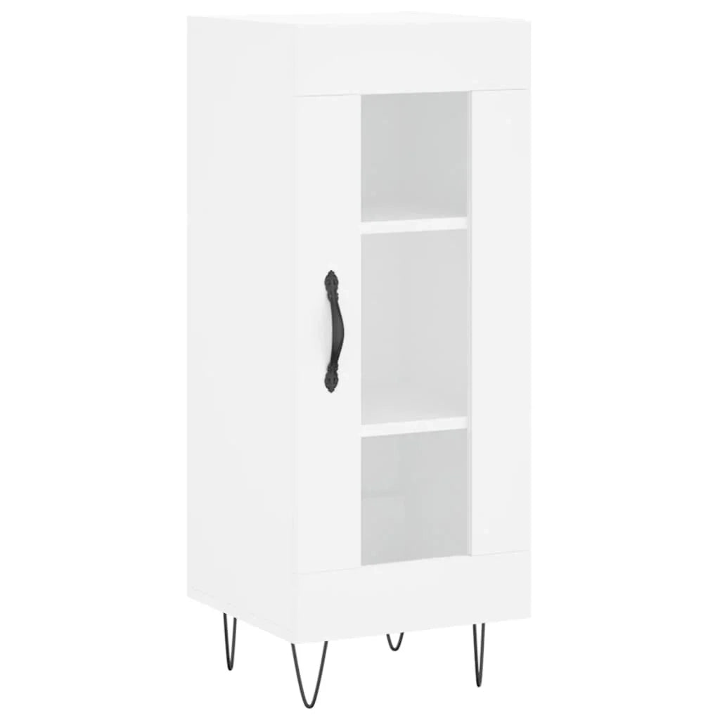 Buffet credenza cassettiera mobiletto mobile contenitore organizer per cucina soggiorno salotto 34,5 x 34 x 90 cm legno ingegnerizzato bianco 02_0030255