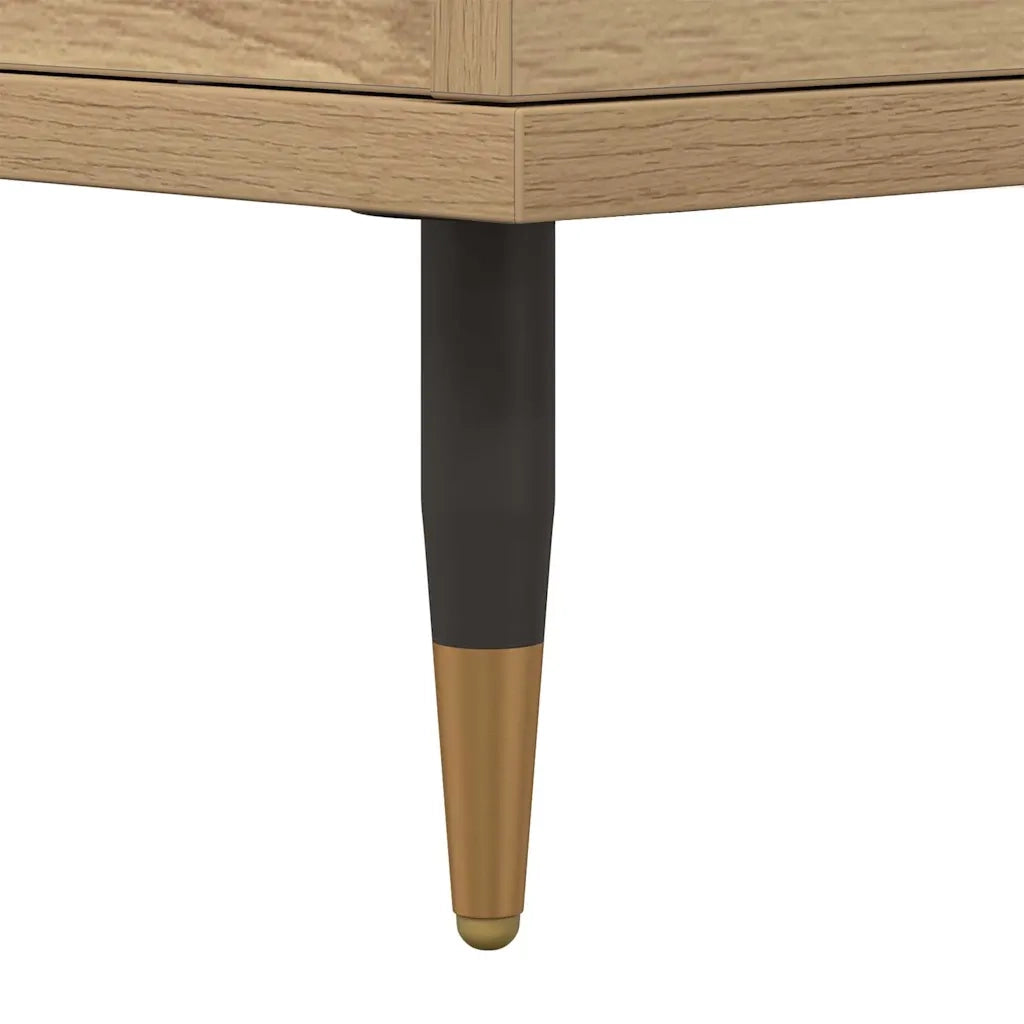 Comodino-Tavolino da notte Rovere Artigianale 40x35x50 cm in Legno Multistrato 631700