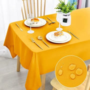 Tavolo Gele Tovaglia, Resistente ai Macchiamenti, Lavabile, Impermeabile Tovaglia per Cucina, Giardino, Festa, Matrimonio o Casa, 140x280cm