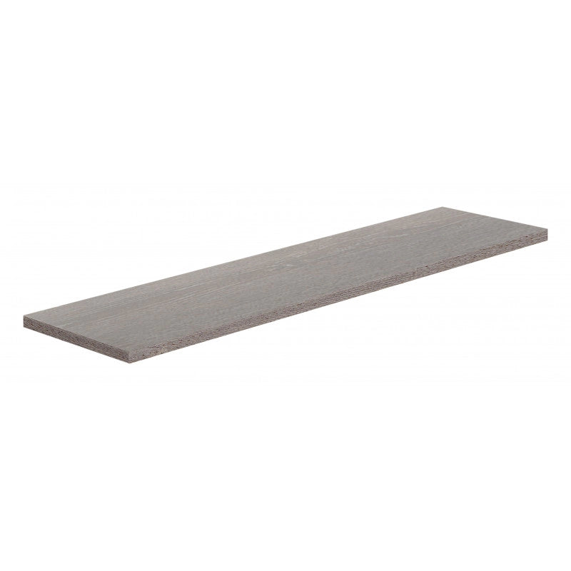 Mensola da Muro, Scaffale Legno, Mensola da Parete, Rovere Grigio Nuovo, 96x23,7x2,3 cm - Smart