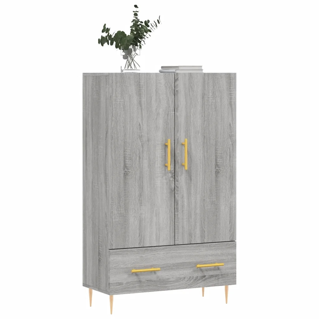 Credenza Grigio Sonoma 69,5x31x115 cm in Legno Multistrato 828226
