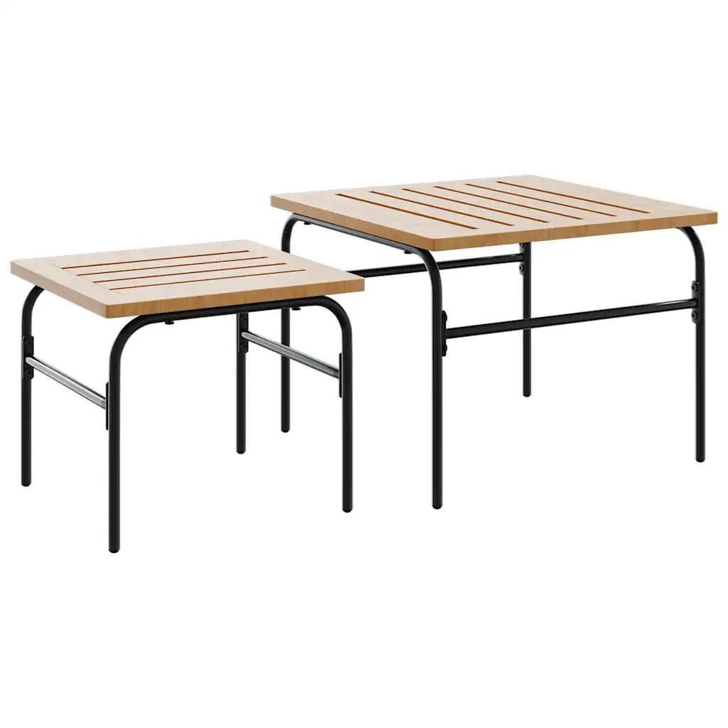 vidaXL Set Mobili da Balcone 5 pz con Cuscini Nero in Acciaio