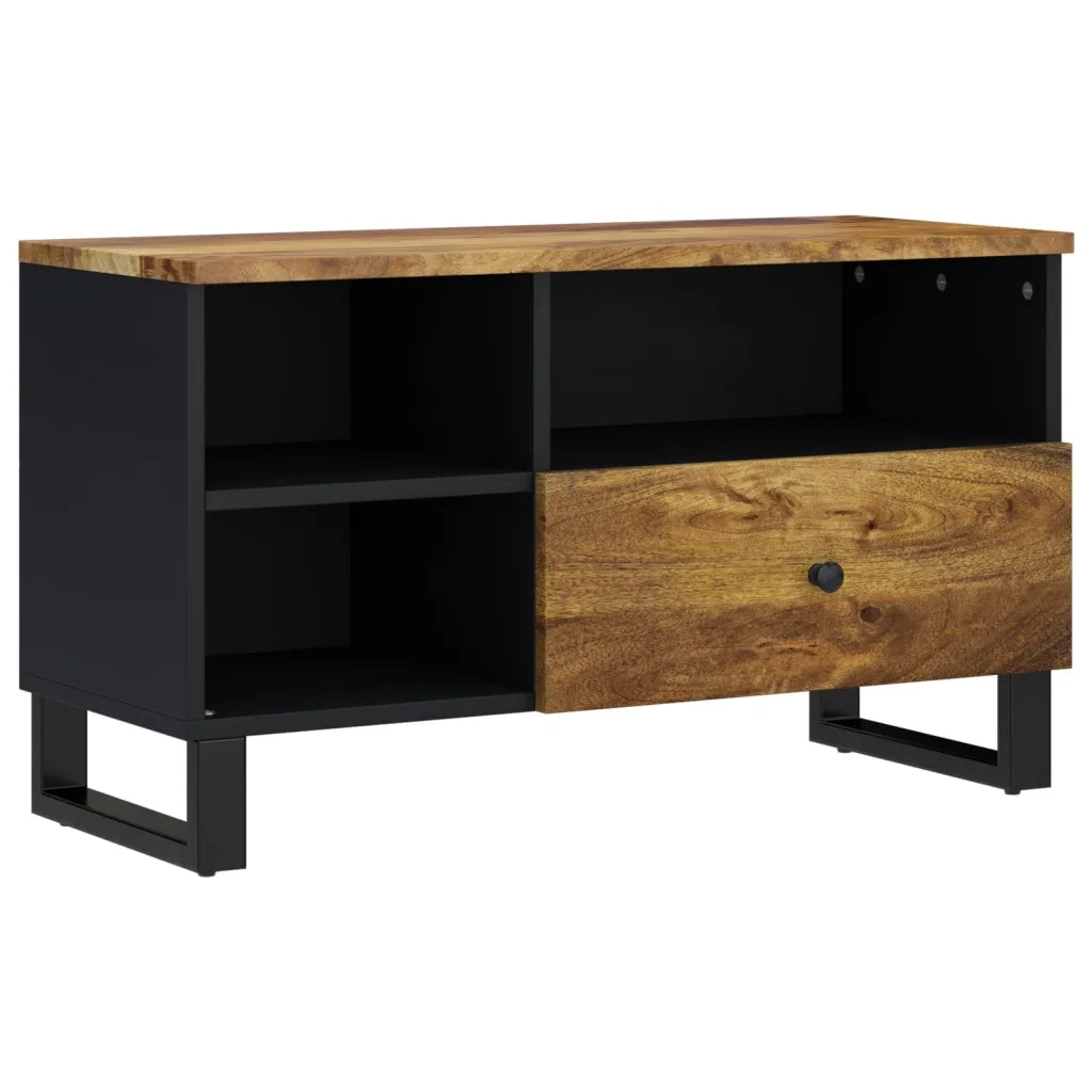 Mobile TV-Mobile per TV-Credenza TV 80x33x46cm Legno Massello Mango e Legno Multistrato 563465