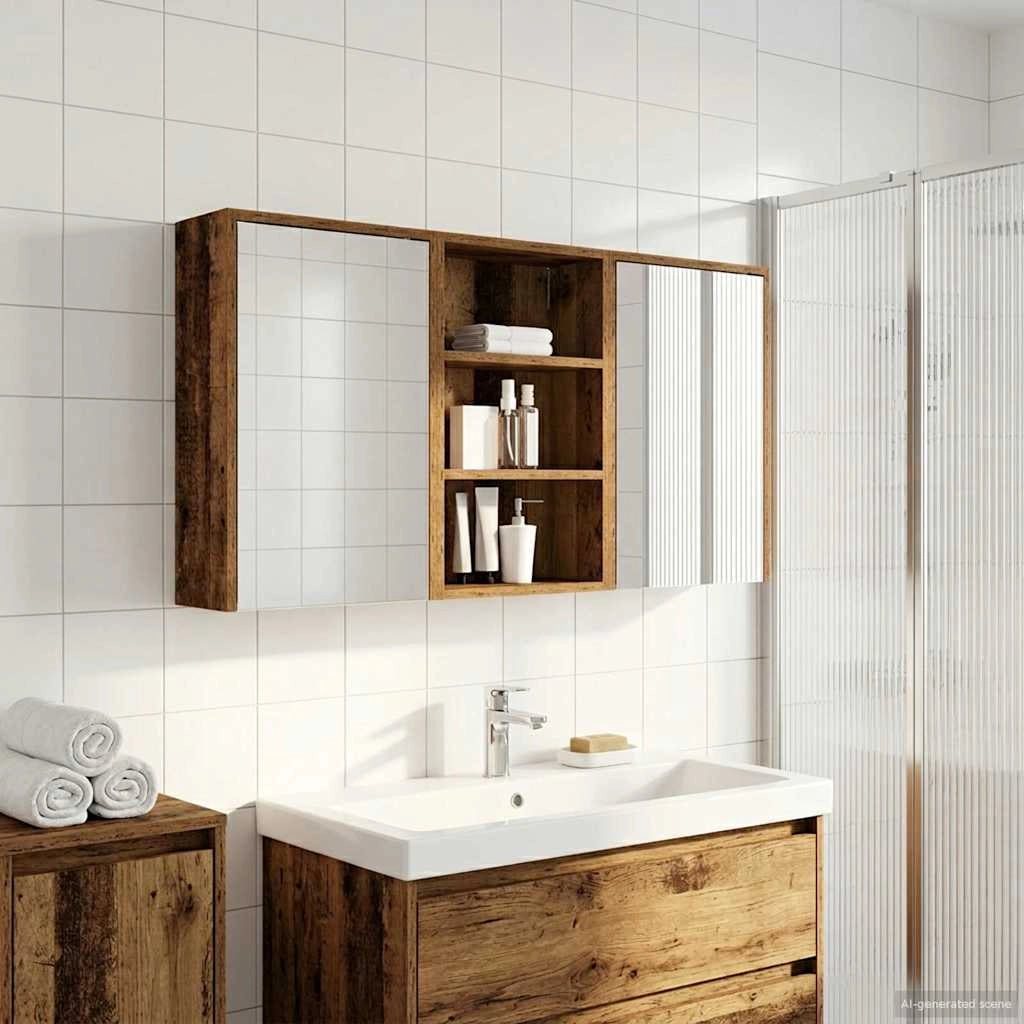 Set di Armadi da Bagno 3 pz 126 x 16 x 62.5 cm 3403830