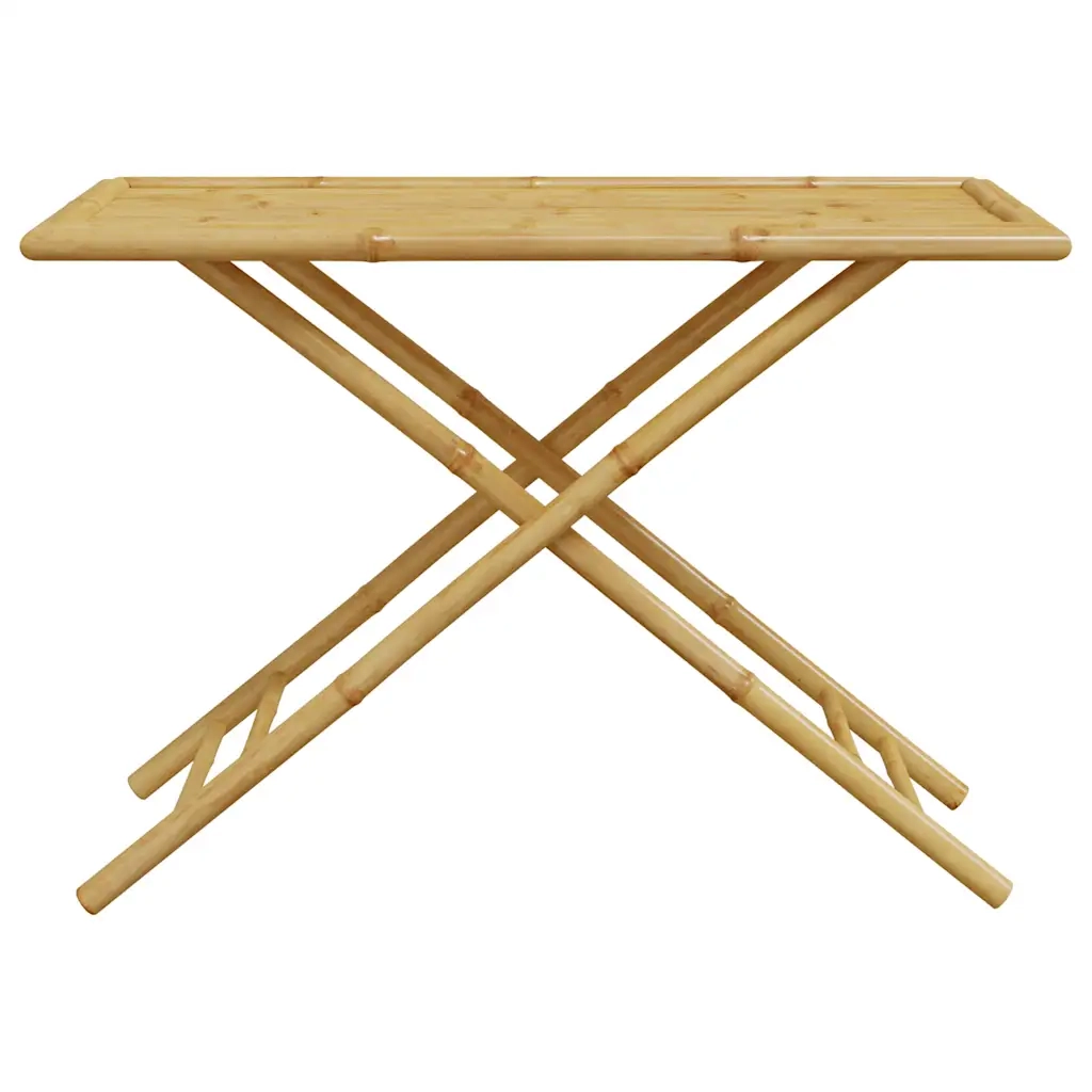 Set da Bistrot Pieghevole 5 pz | Set Salotto da Giardino Cuscini Bianco Crema in Bamb¨´