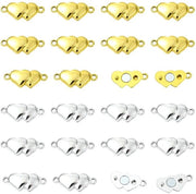 Set di 10 accessori magnetici a doppia vite 8x19 mm, 2 colori, chiusura magnetica, converter per chiusura finale, connettori e fermagli per gioielli da fai da te.