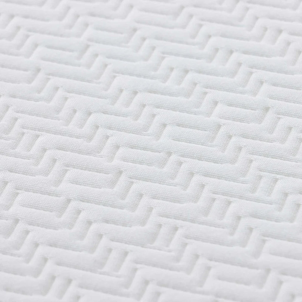 Materasso Bianco e Grigio 80 x 160 cm Tessuto Jacquard 4106322
