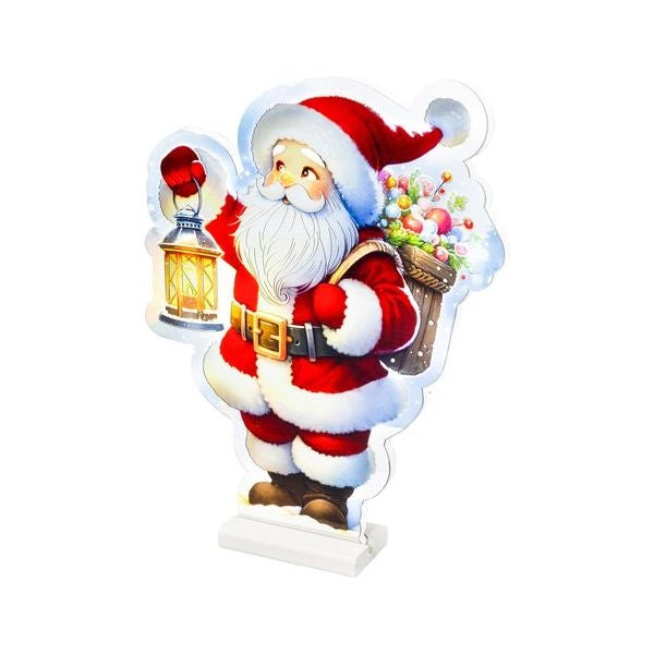 Decorazione luminosa natale kaemingk 487970 babbo natale