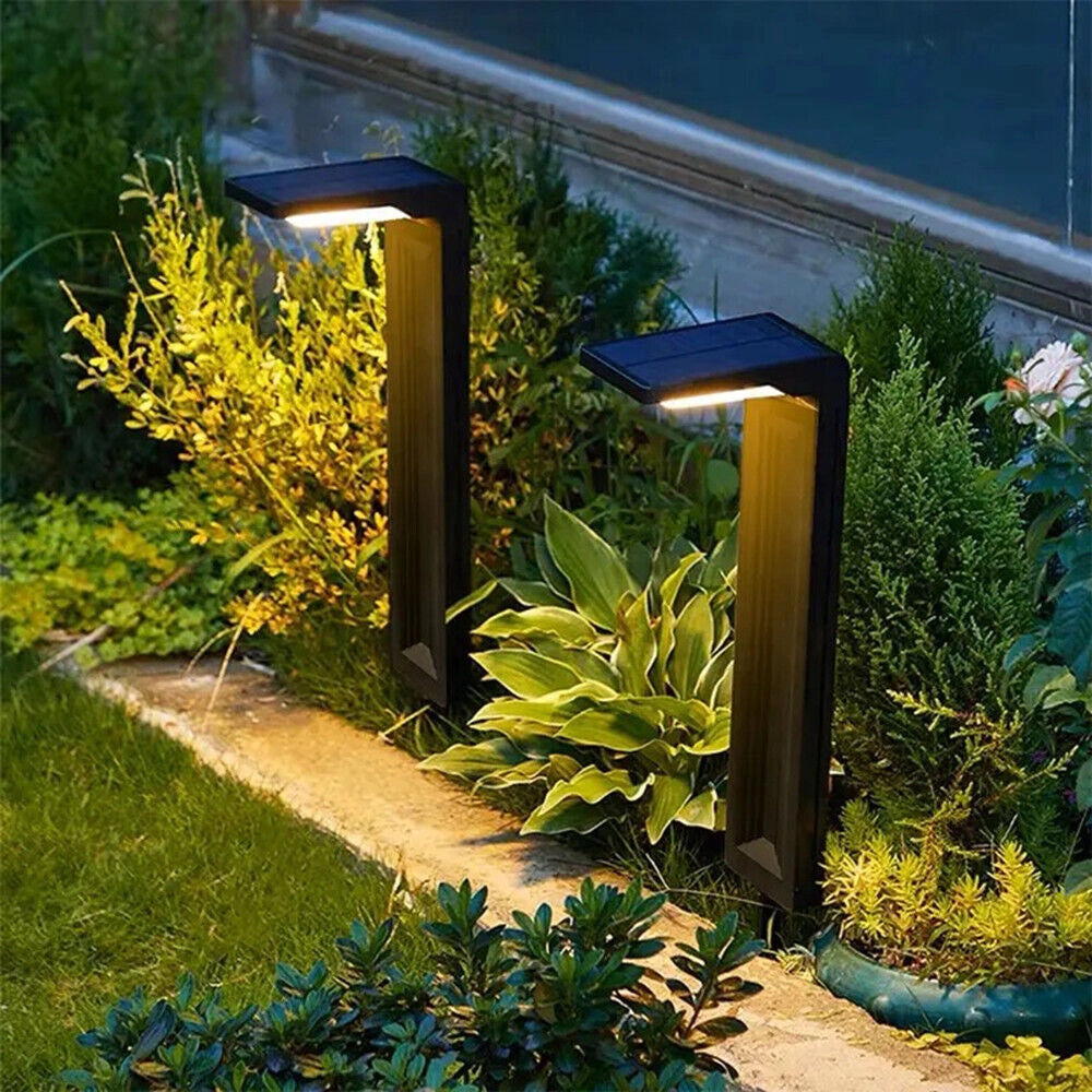 Lampioncino solare da giardino per esterno a LED ricaricabile luce fredda calda