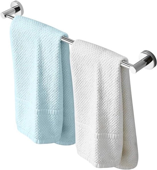 Supporto per Asciugamano Adattabile 43-72cm - Montaggio a Parete con Acciaio Inossidabile per Cucina, Bagno e WC, Ideale per Alberghi e Uffici