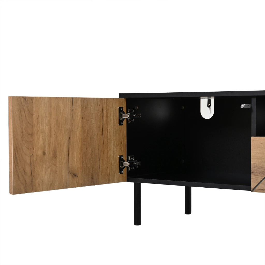 Mobile TV con 2 cassetti e 2 ante - per soggiorno - 180×40×45 cm - in truciolare