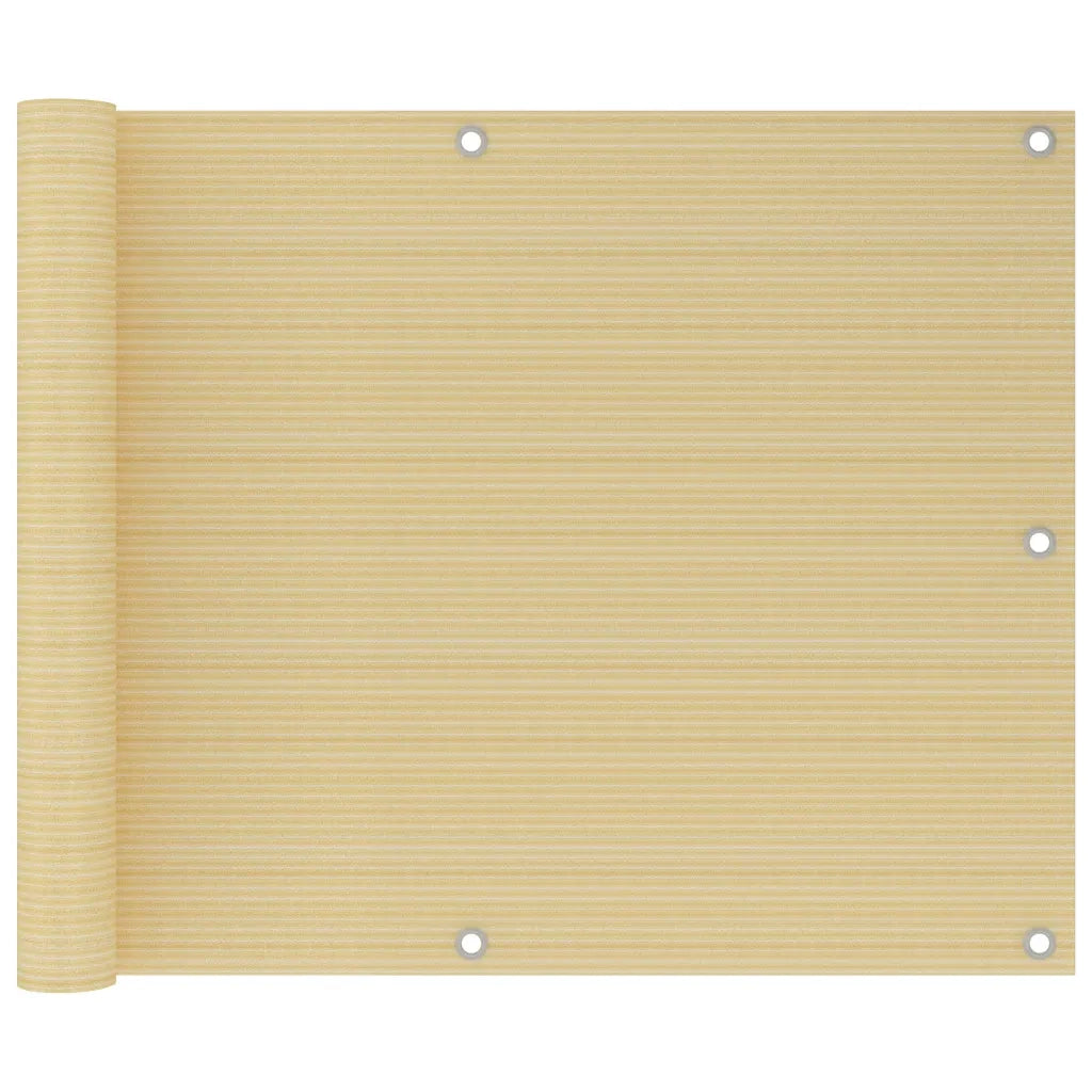 Schermo Frangivista per Balcone Beige 75x500 cm in HDPE cod mxl 5712