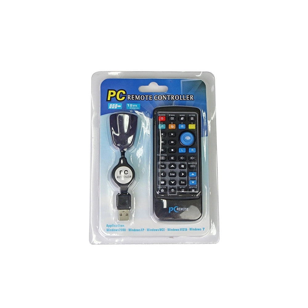 Trade Shop - Telecomando Pc Controller Remote Usb Senza Fili Tastiera Mouse Notebook Desktop -