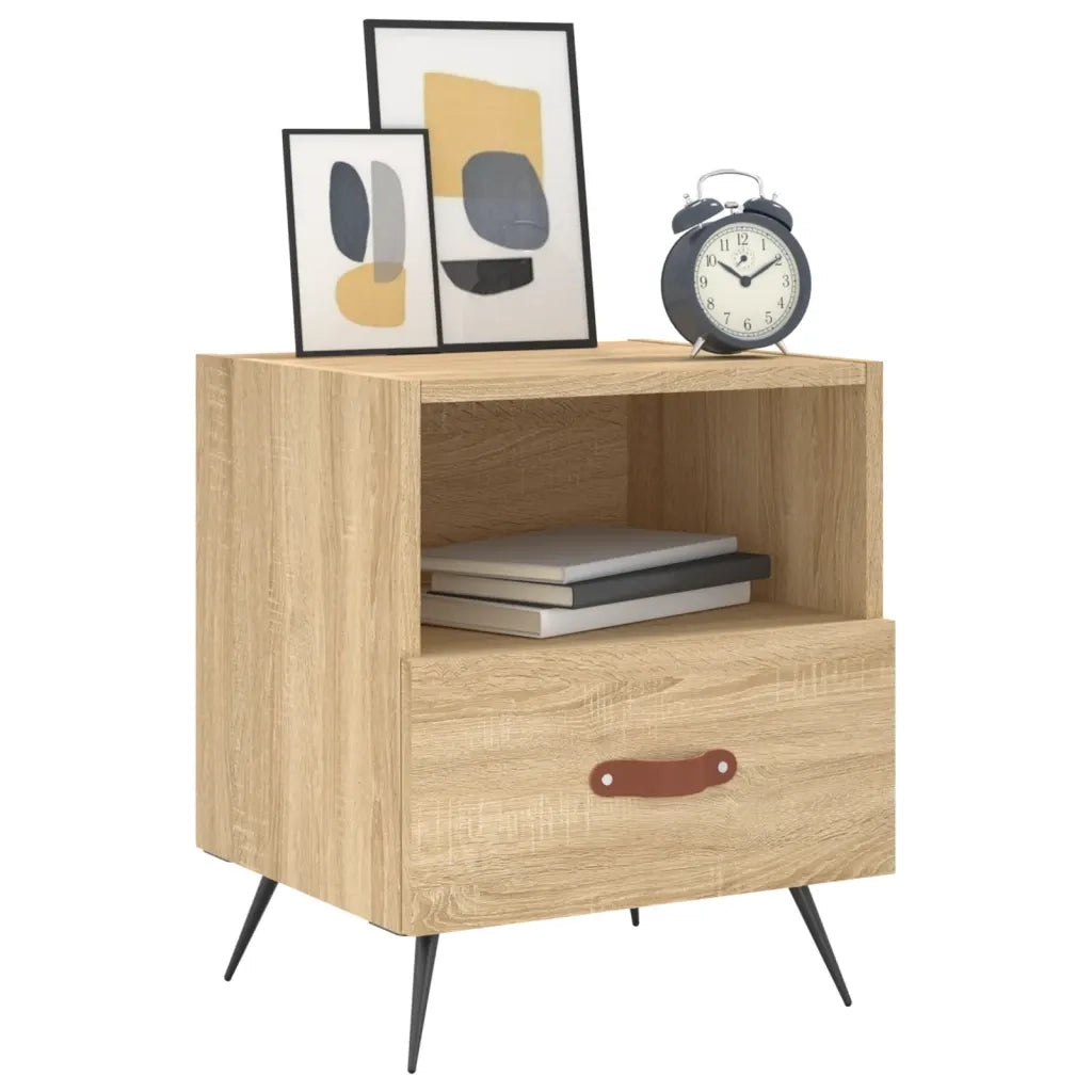 Comodini 2 pz Rovere Sonoma 40x35x47,5 cm in Legno Multistratocod mxl 80152