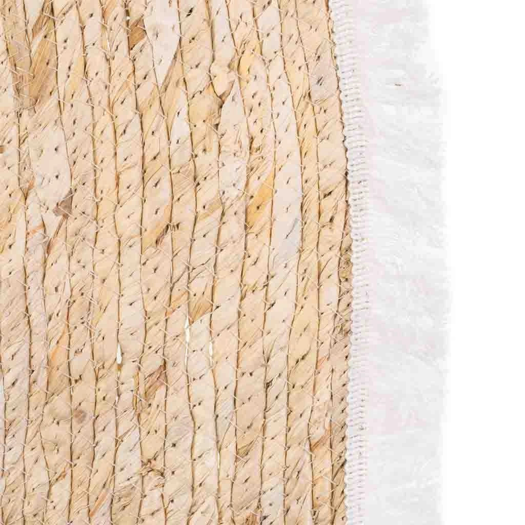 Tappeto marrone in fibra naturale intrecciato a mano 100x50x1h
