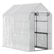 Serra da giardino con 4 ripiani ¨C zephmum ¨C verde 120x186x190 cm