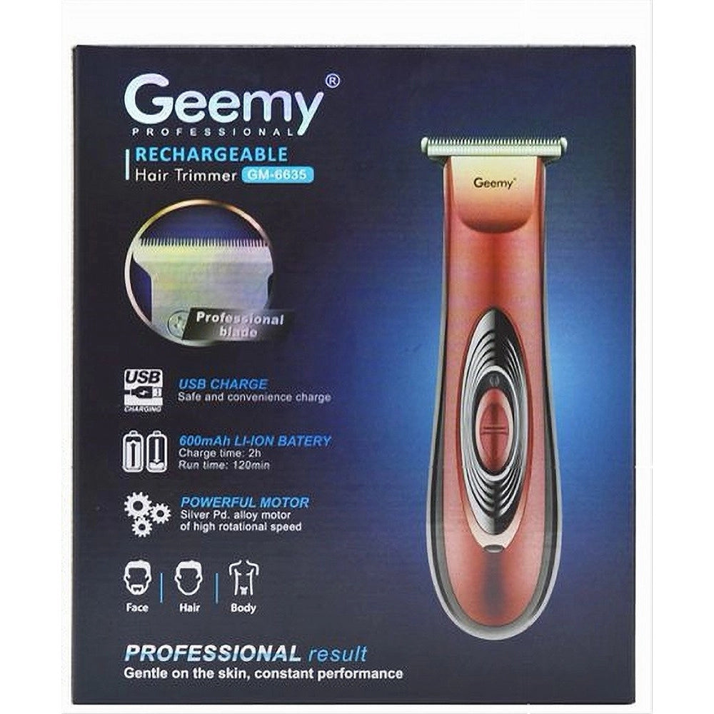 Trade Shop - Tagliacapelli Professionale Ricaricabile Usb Rasoio Gm-6635 Elettrico Senza Fili -