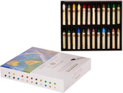 Set di pastelli ad olio a forma orizzontale con 24 pezzi e colori intensi extra