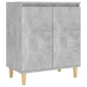 Buffet credenza cassettiera armadio mobile contenitore organizer per cucina soggiorno salotto con gambe in legno legno ingegnerizzato grigio 02_0030090