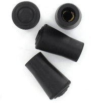 Accessori per bastoni da trekking - 12mm Tasselli in gomma - Nero - 4 pezzi