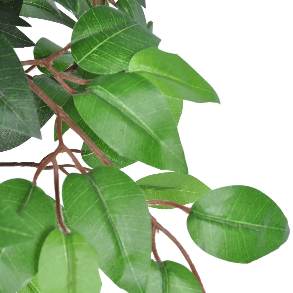 Albero di Ficus Artificiale con Vaso-Piante Decorative 110 cm