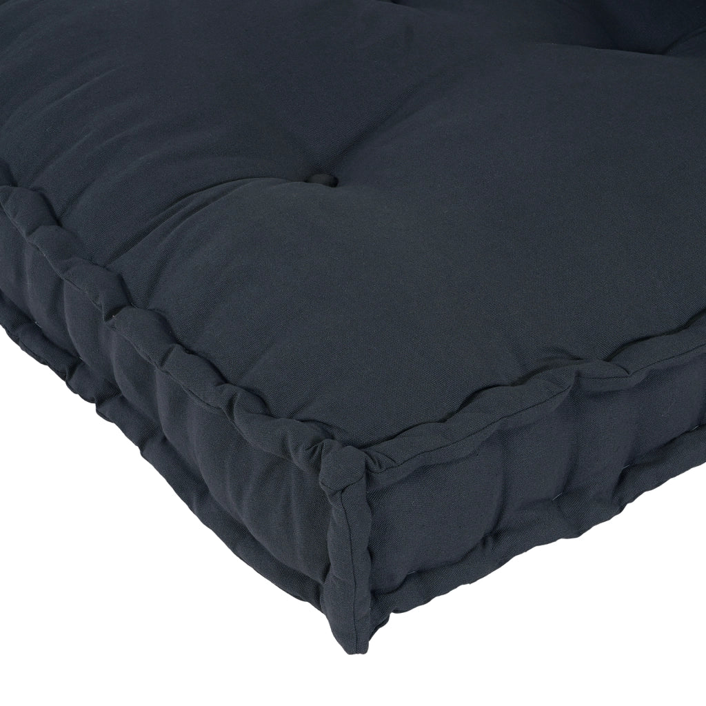 Cuscino per Divano a Pallet con Supporto Lombare in Tessuto Antracite