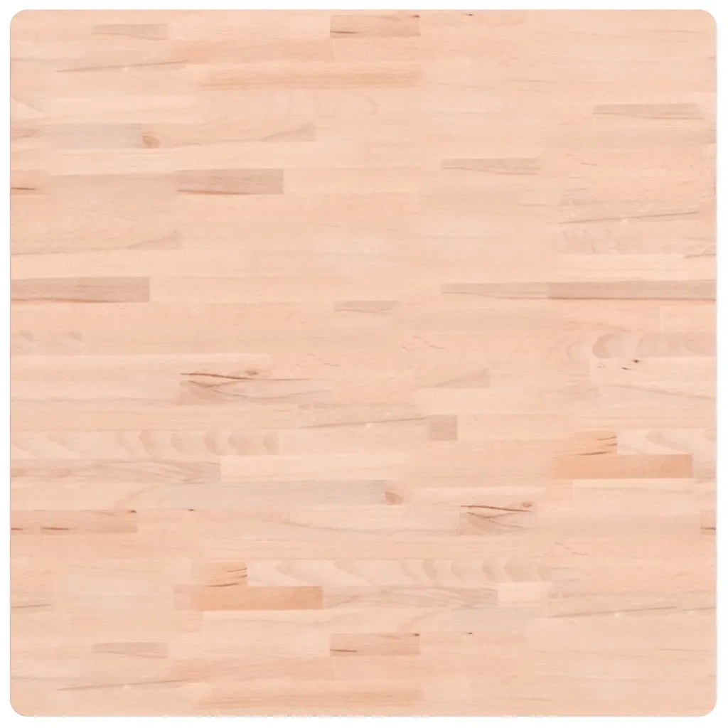 Piano per Tavolo 80x80x1,5 cm Quadrato Legno Massello di Faggio 355952